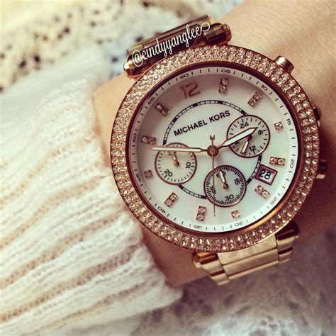 how to change date on michael kors watch rose gold|michael kors parker watch manual.